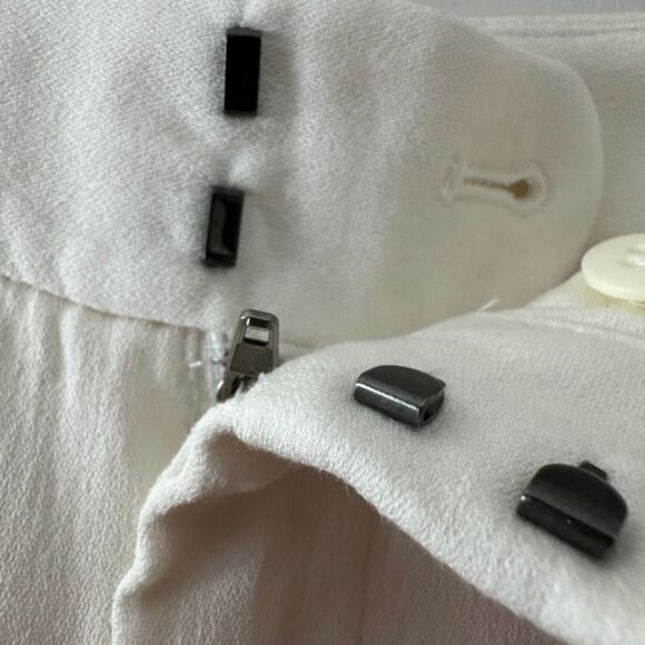 Helmut Lang‎ Silk Ivory White Cream Pants Trousers Size 4 - Picture 5 of 10